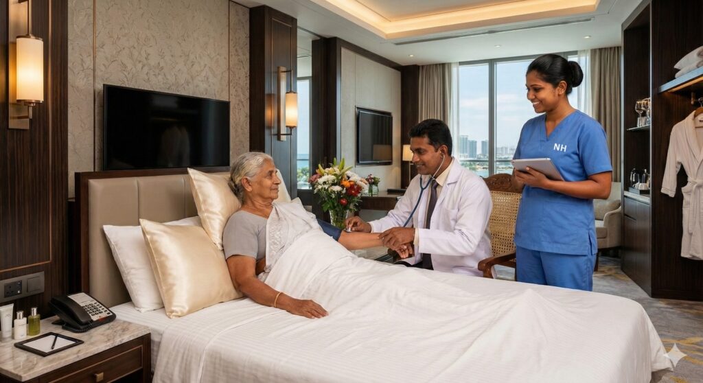 Medical Support Service of the elder care service in Sri Lanka